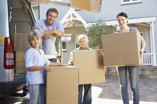 Careful loading for a central London house removal