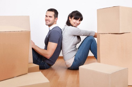 Local removal company assisting a Belgravia property move with careful handling