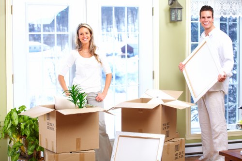 Professional movers handling a townhouse move in Belgravia